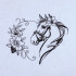 Floral Heart Horse