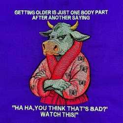 Getting Older Funny Cow Saying