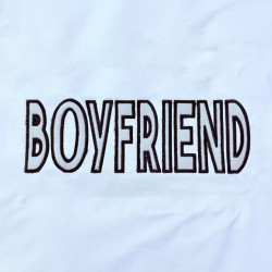 Boyfriend Applique Embroidery Design