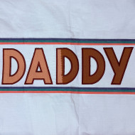 Daddy Applique Embroidery Design