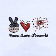 Peace Love Fireworks
