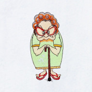 Funny Grandma With Glasses