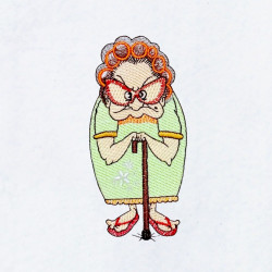 Funny Grandma With Glasses