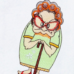 Funny Grandma With Glasses