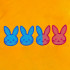 Bunnies Face Applique Embroidery Design