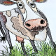 Tired Cow On Grass Tired Cow On Grass