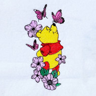 Bear With Flowers And Butterflies