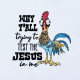 Test The Jesus In Me Funny Rooster Saying