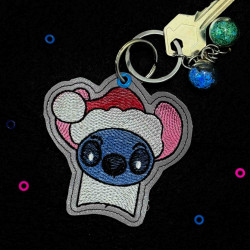 Christmas Stitch ITH Keyfob