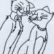 Cat Family Line Art Cat Family Line Art