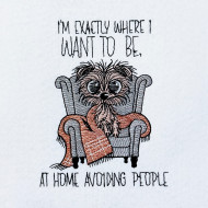 At Home Avoiding People Funny Dog