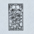 Stained Glass Roses Line Art