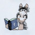 Funny Donkey With Book