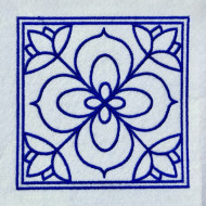 Floral Square Frame
