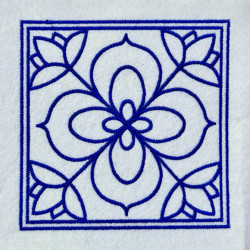 Floral Square Frame