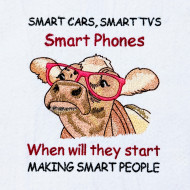 Smart People Funny Cow Saying