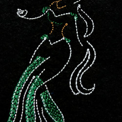 Arabian Princess Line Art