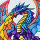 Stained Glass Dragon Stained Glass Dragon