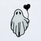 Ghost With Heart Balloon Ghost With Heart Balloon