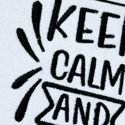 Calm And Sew On Quote