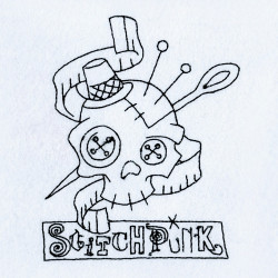 Stitchpunk Skull