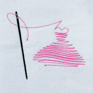 Sewing Needle With Thread