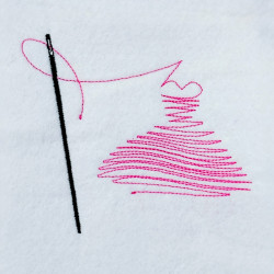 Sewing Needle With Thread