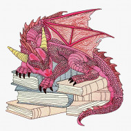 Horned Dragon on Books