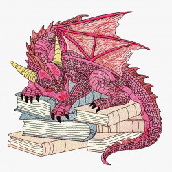 Horned Dragon on Books