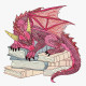 Horned Dragon on Books Horned Dragon on Books