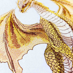 Gold Dragon on Terrain