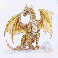 Gold Dragon on Terrain