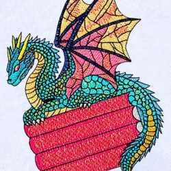 Baby Dragon on Books