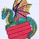 Baby Dragon on Books Baby Dragon on Books