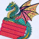 Baby Dragon on Books Baby Dragon on Books