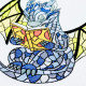 Studious Stained Glass Baby Dragon Studious Stained Glass Baby Dragon
