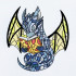 Studious Stained Glass Baby Dragon