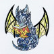 Studious Stained Glass Baby Dragon Studious Stained Glass Baby Dragon