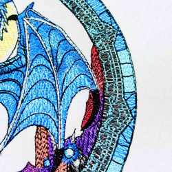 Celestial Moon Dragon Medallion