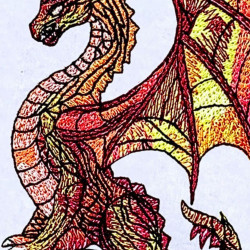 Large Winged Fire Dragon
