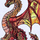 Large Winged Fire Dragon Large Winged Fire Dragon