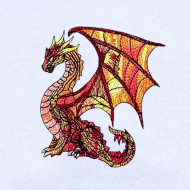 Large Winged Fire Dragon