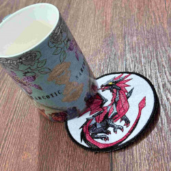 Spiked Mane Dragon ITH Coaster