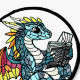 Reading Baby Dragon ITH Coaster