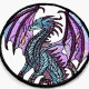 Stained Glass Dragon ITH Coaster