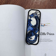Blue Scaled Dragon ITH Bookmark