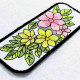 Floral ITH Bookmark
