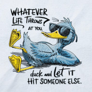 Duck And Let It Hit Someone Else Funny Saying