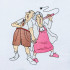 Funny Old Couple In Love 