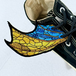 Gold Dragon ITH Shoe Wing